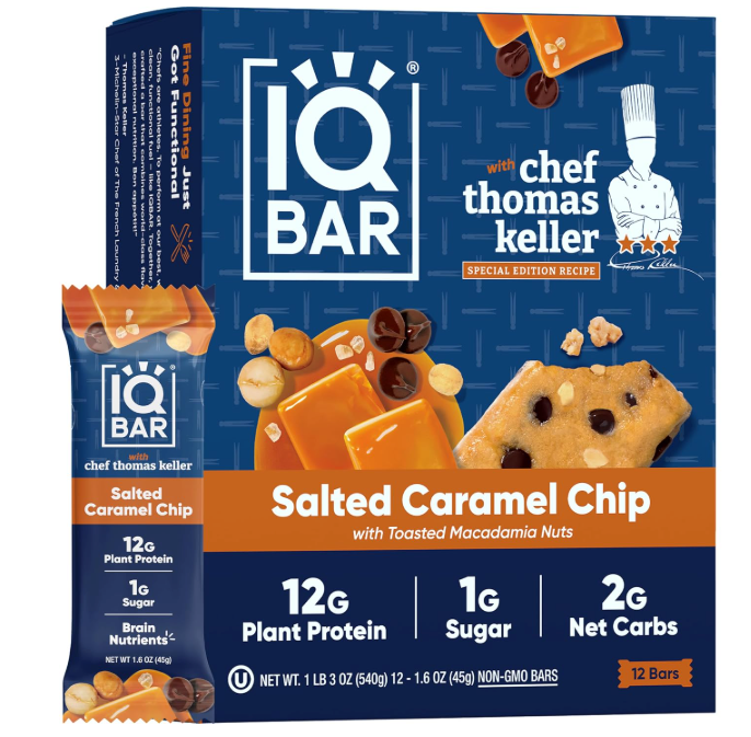 IQ Protein Bar Salted Caramel Chip